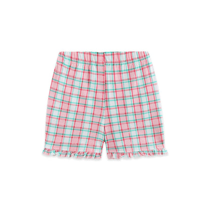 MyKids-USA® Arrival Summer Baby Kids Girls Cartoon and Plaid Pattern Shorts