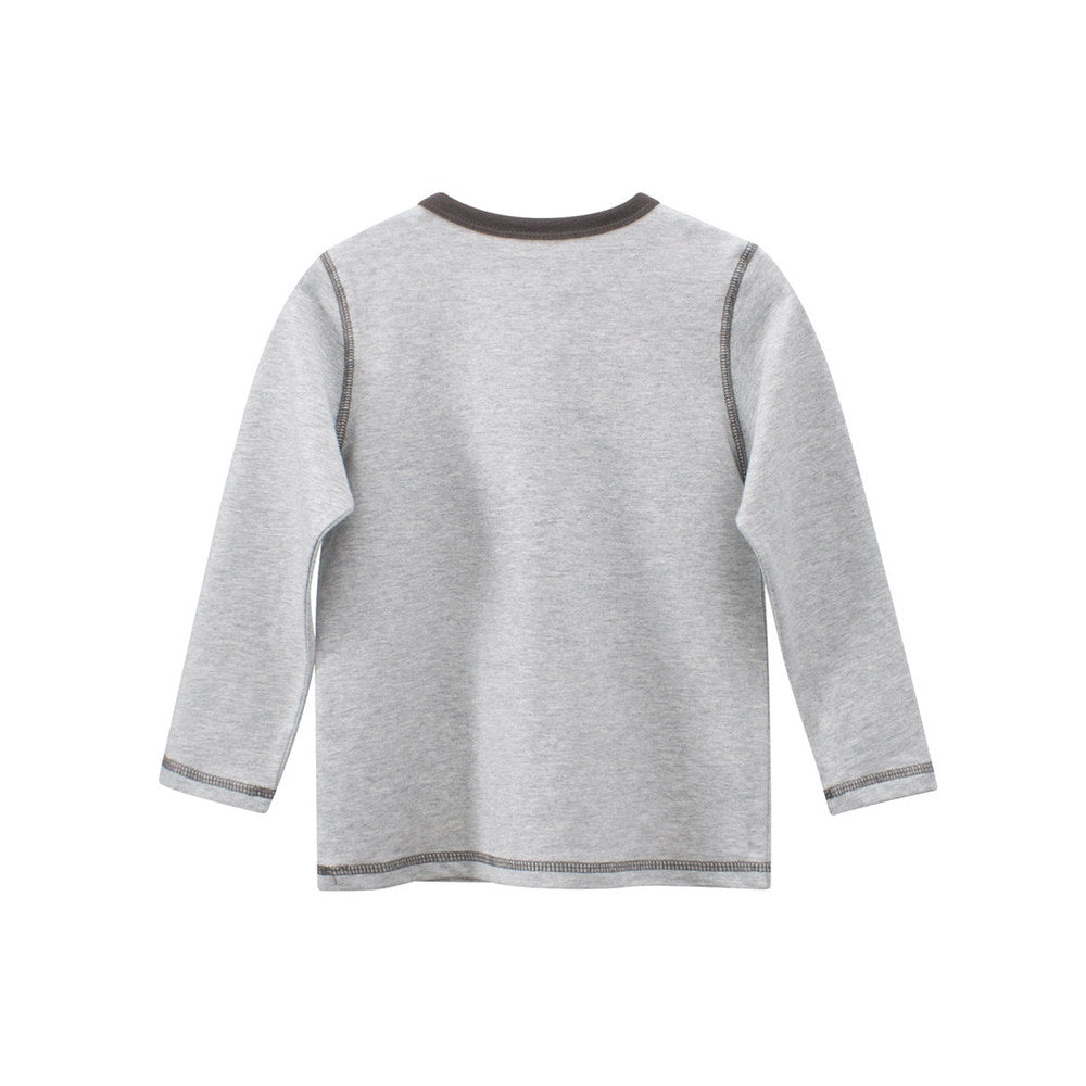 MyKids-USA® Autumn Baby Kids Boys Letters and Cartoon Print Long Sleeves Crew Neck Sweatshirt