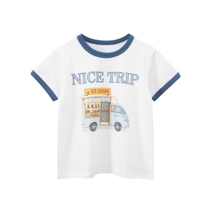 MyKids-USA® Cheap Summer Hot Selling Letters Pattern T-shirt for Boys
