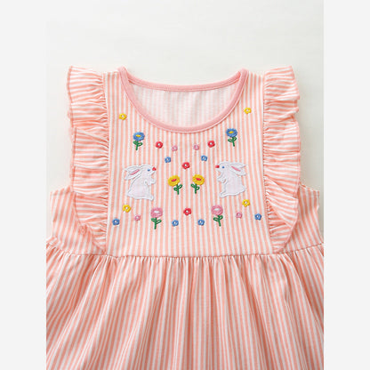 MyKids-USA® Summer Hot Selling Cute Cartoon Pattern Sleeveless Dress for Stylish Girls