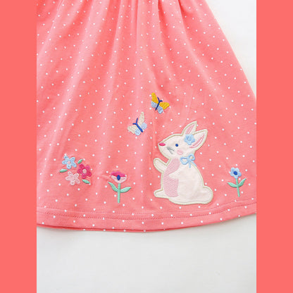 MyKids-USA® Summer Hot Selling Cute Cartoon Pattern Sleeveless Dress for Stylish Girls