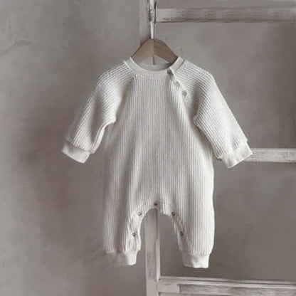 MyKids-USA® Autumn Hot Selling Baby Unisex Solid Color Long Sleeves Romper