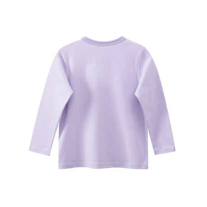 MyKids-USA® Autumn Arrival Kids Girls Cartoon and Letters Print Crew Neck Long Sleeves Top
