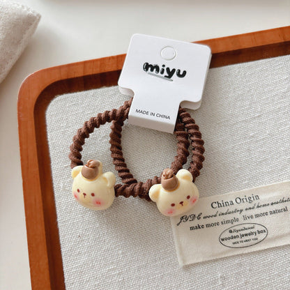 MyKids-USA® Cute Summer Animals Cartoon Pattern Hair Ties Set