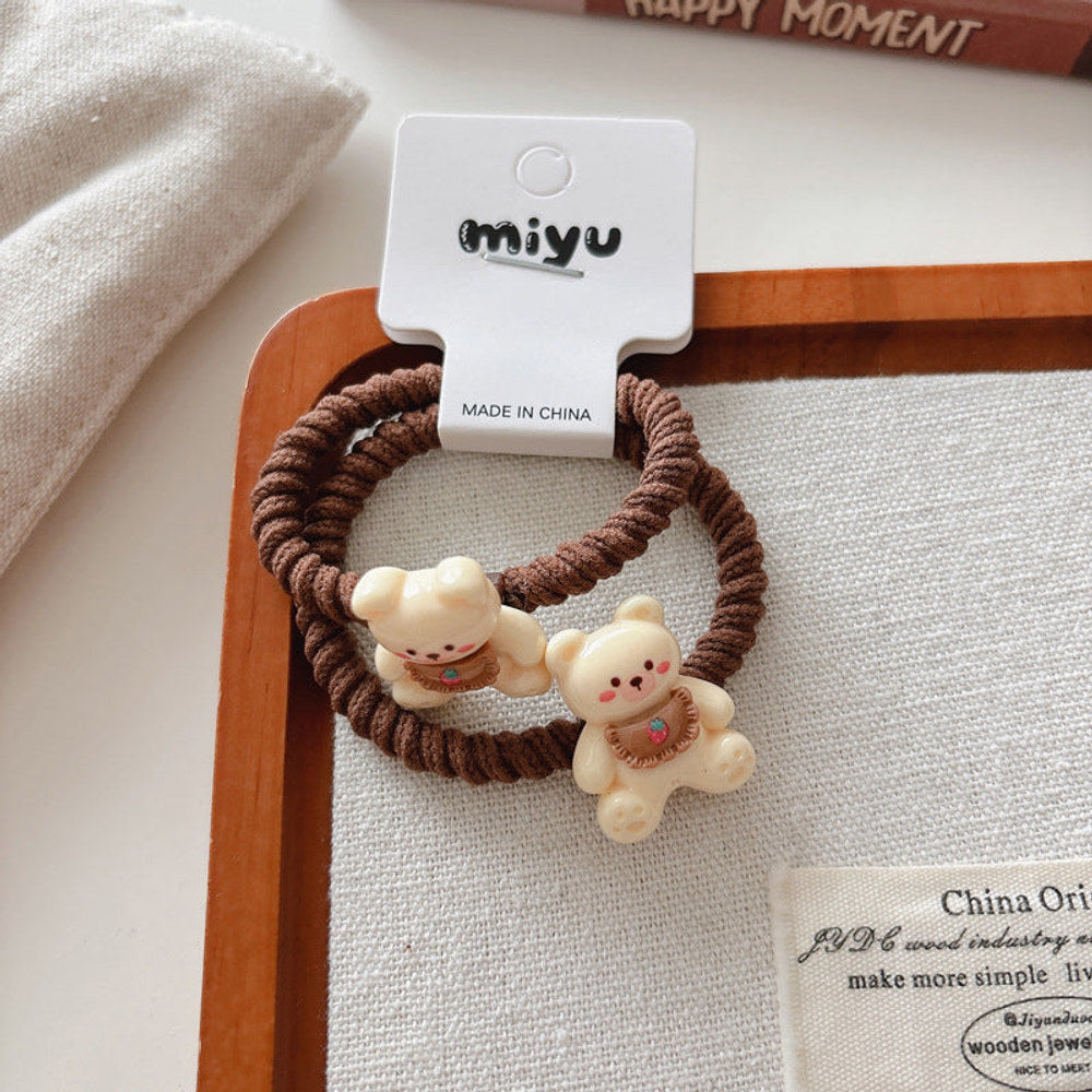 MyKids-USA® Cute Summer Animals Cartoon Pattern Hair Ties Set