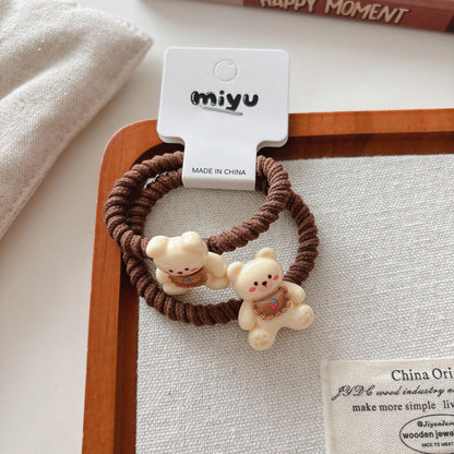 MyKids-USA® Cute Summer Animals Cartoon Pattern Hair Ties Set