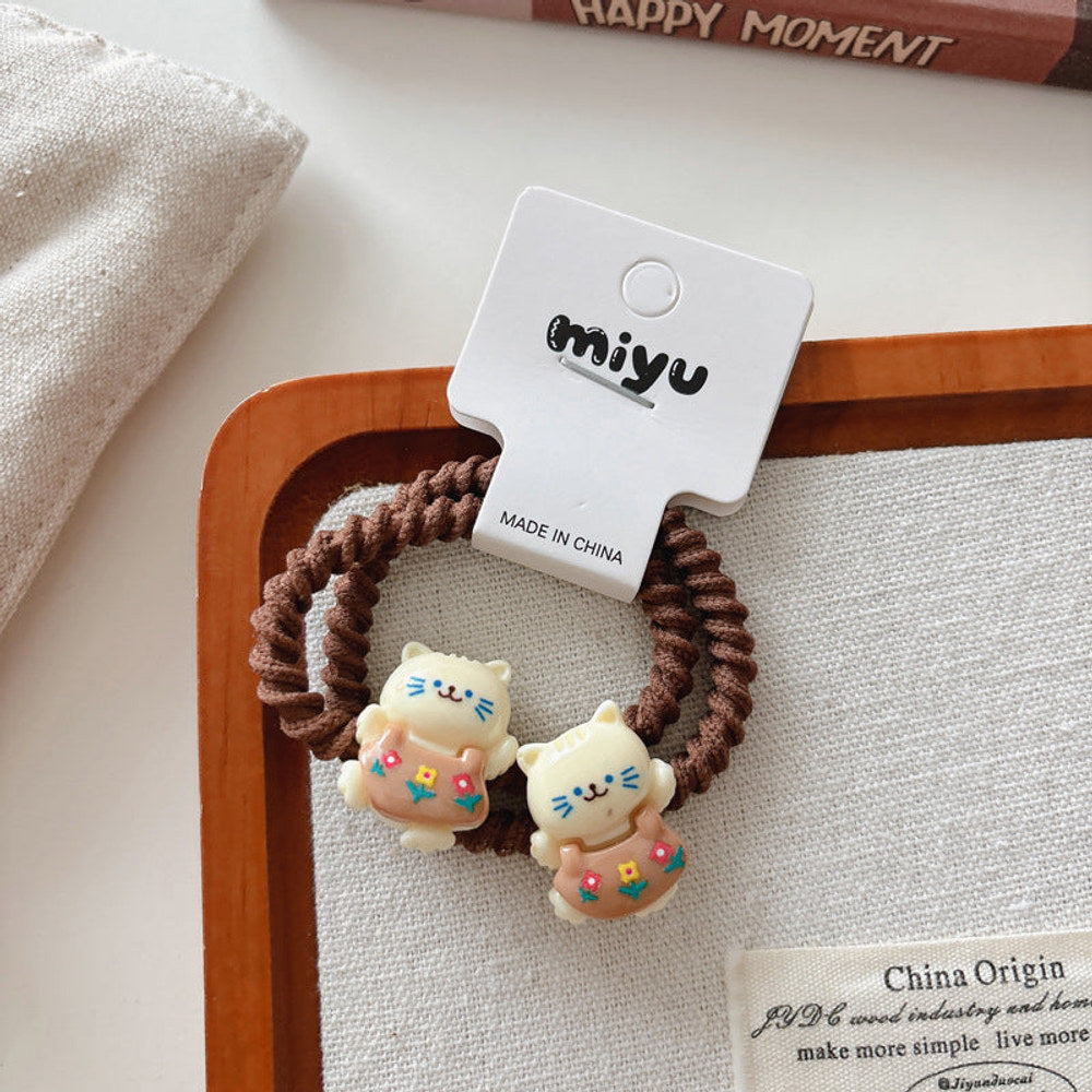MyKids-USA® Cute Summer Animals Cartoon Pattern Hair Ties Set