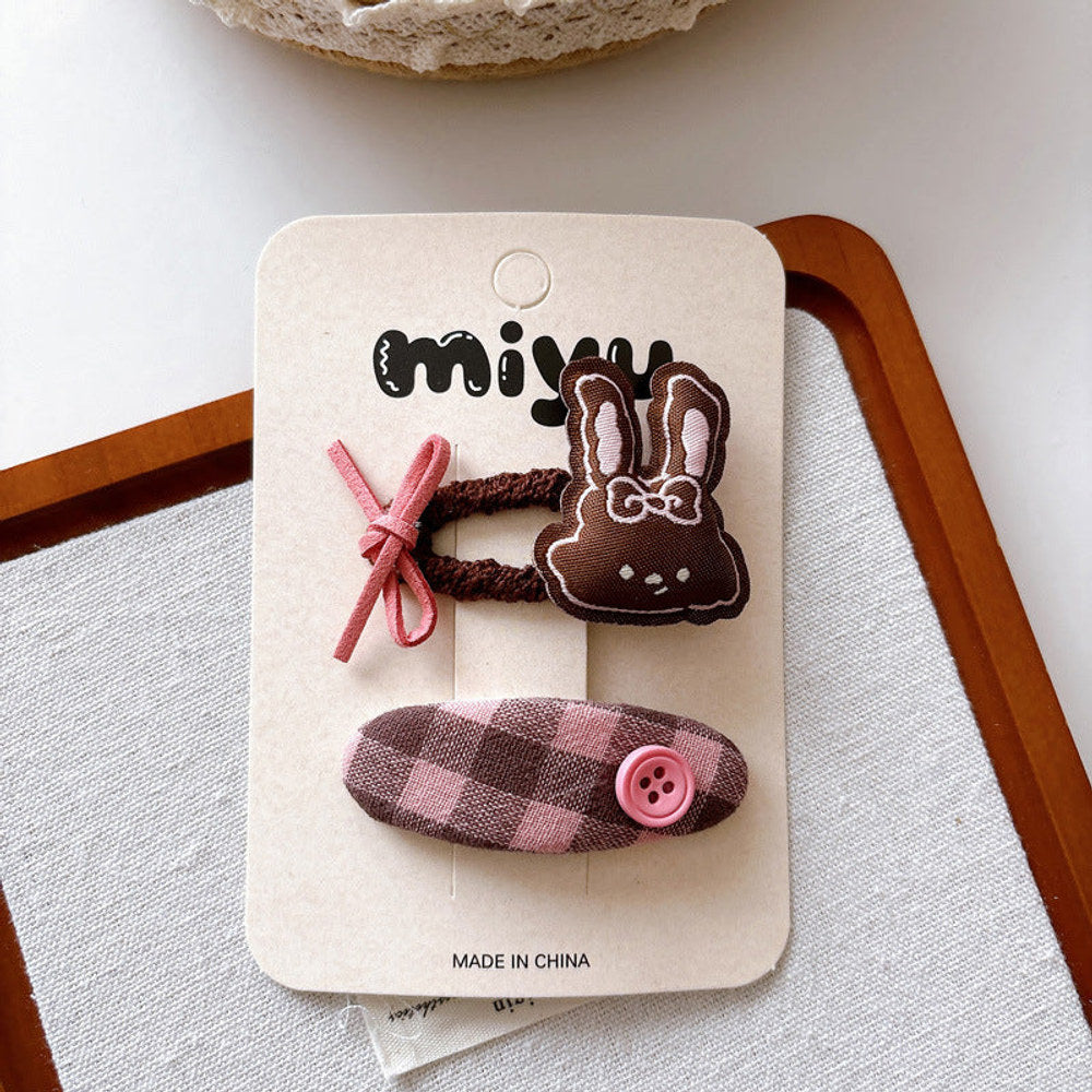 MyKids-USA® Summer Casual Pattern Hair Accessories Set