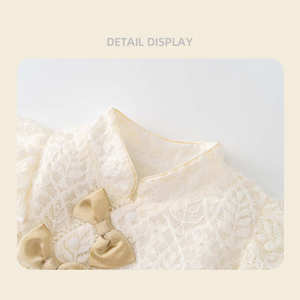 MyKids-USA® Autumn Arrival Baby Girls Long Sleeves Cute Embroidery Pattern Rompers