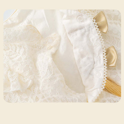 MyKids-USA® Autumn Arrival Baby Girls Long Sleeves Cute Embroidery Pattern Rompers