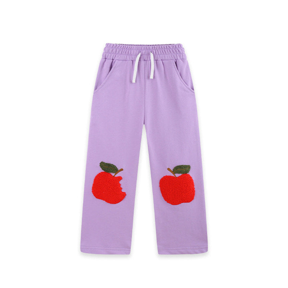 MyKids-USA® Arrival Autumn Apple Cartoon Pattern Pants for Girls
