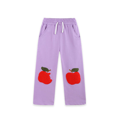 MyKids-USA® Arrival Autumn Apple Cartoon Pattern Pants for Girls