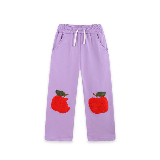 MyKids-USA® Arrival Autumn Apple Cartoon Pattern Pants for Girls