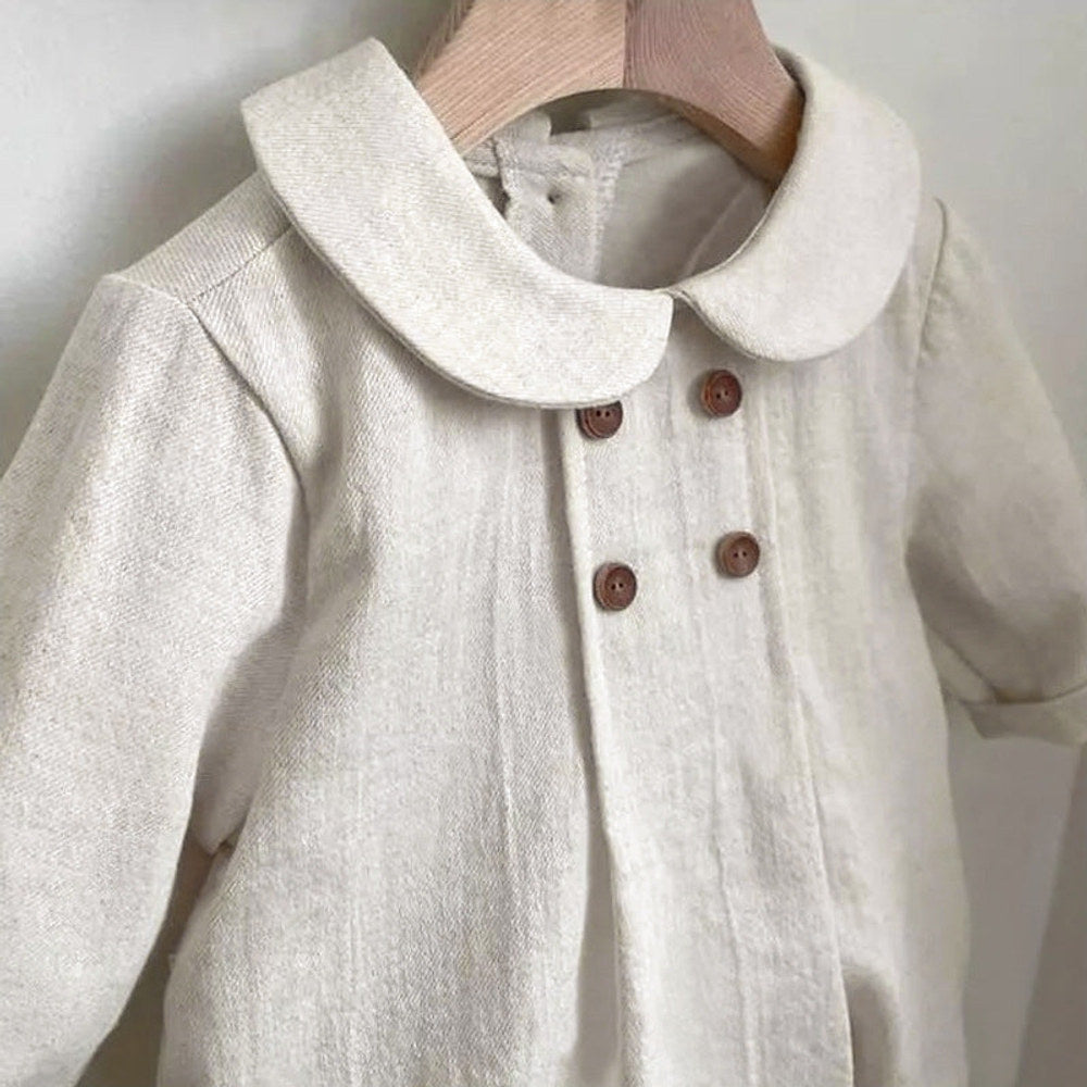 MyKids-USA® Autumn Arrival Solid Color Baby Kids Long Sleeves Preppy Bodysuit