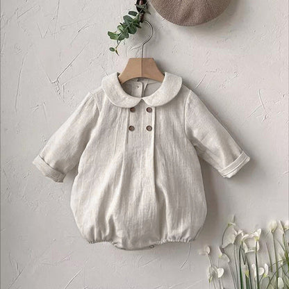 MyKids-USA® Autumn Arrival Solid Color Baby Kids Long Sleeves Preppy Bodysuit