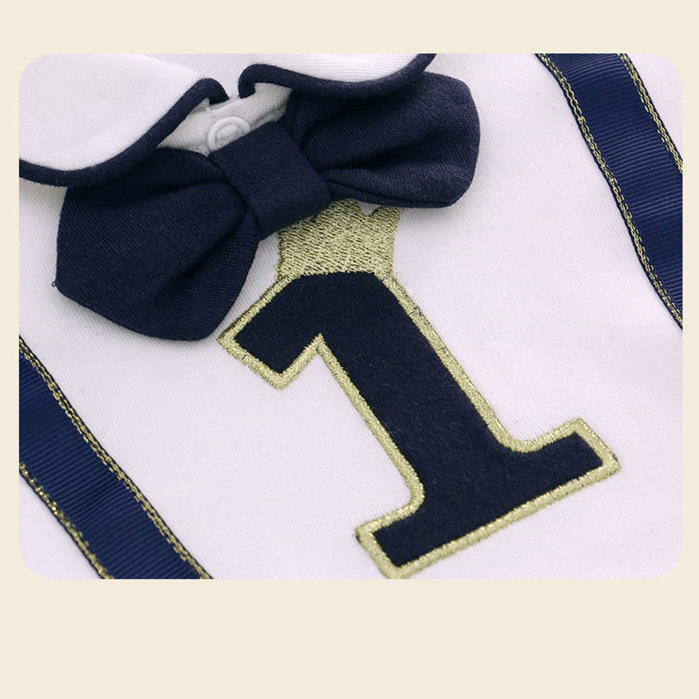 MyKids-USA® Autumn Arrival Baby Boys Long Sleeves Letters Pattern Color Patchwork Rompers