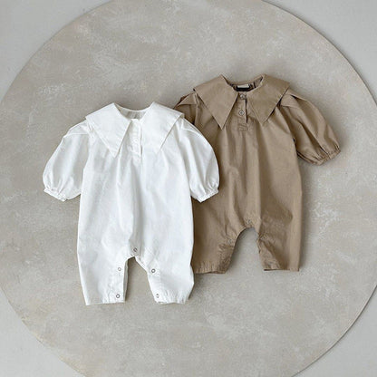 MyKids-USA® Autumn Hot Selling Baby Unisex Solid Color Long Sleeves Romper