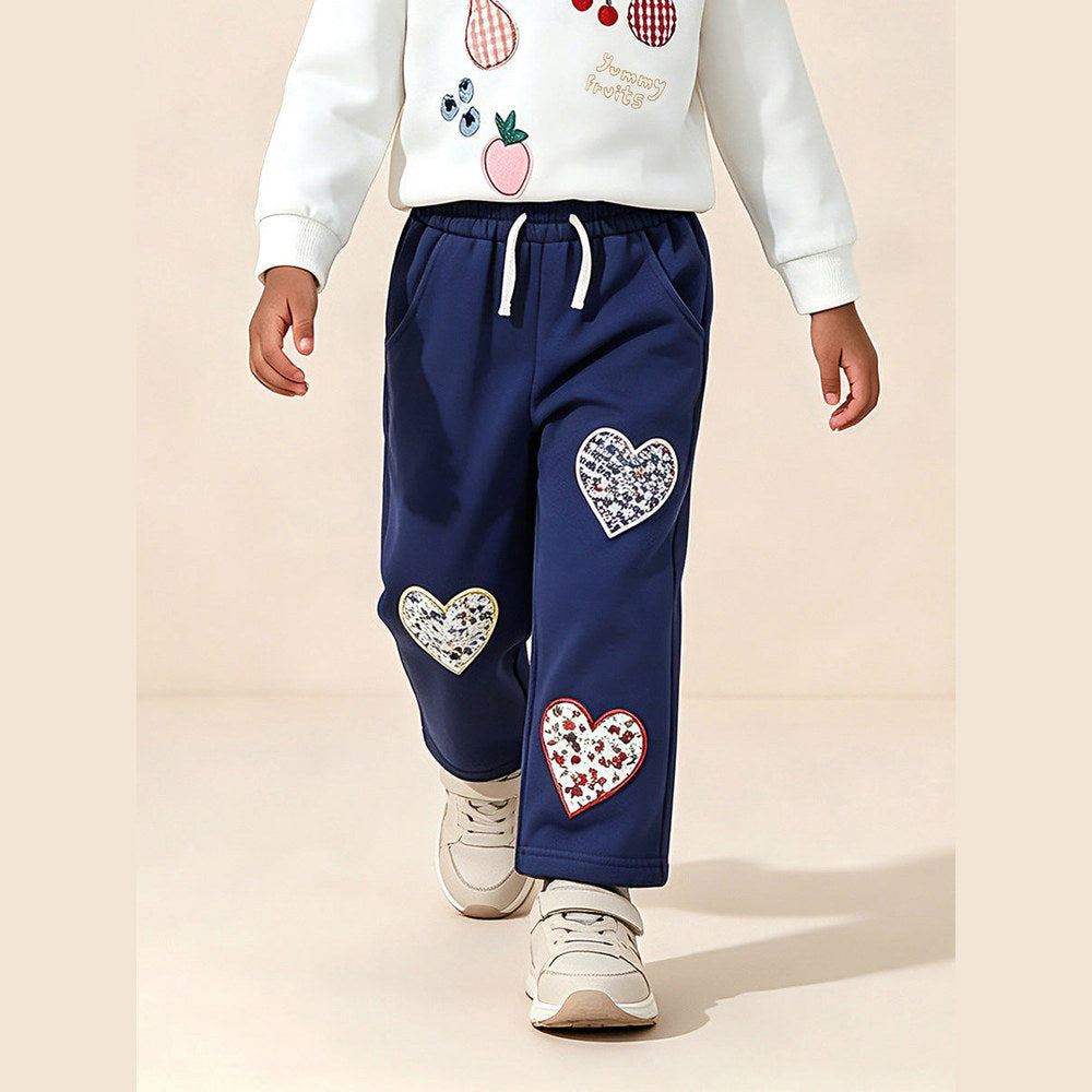 MyKids-USA® Arrival Autumn Floral Hearts Pattern Pants for Girls