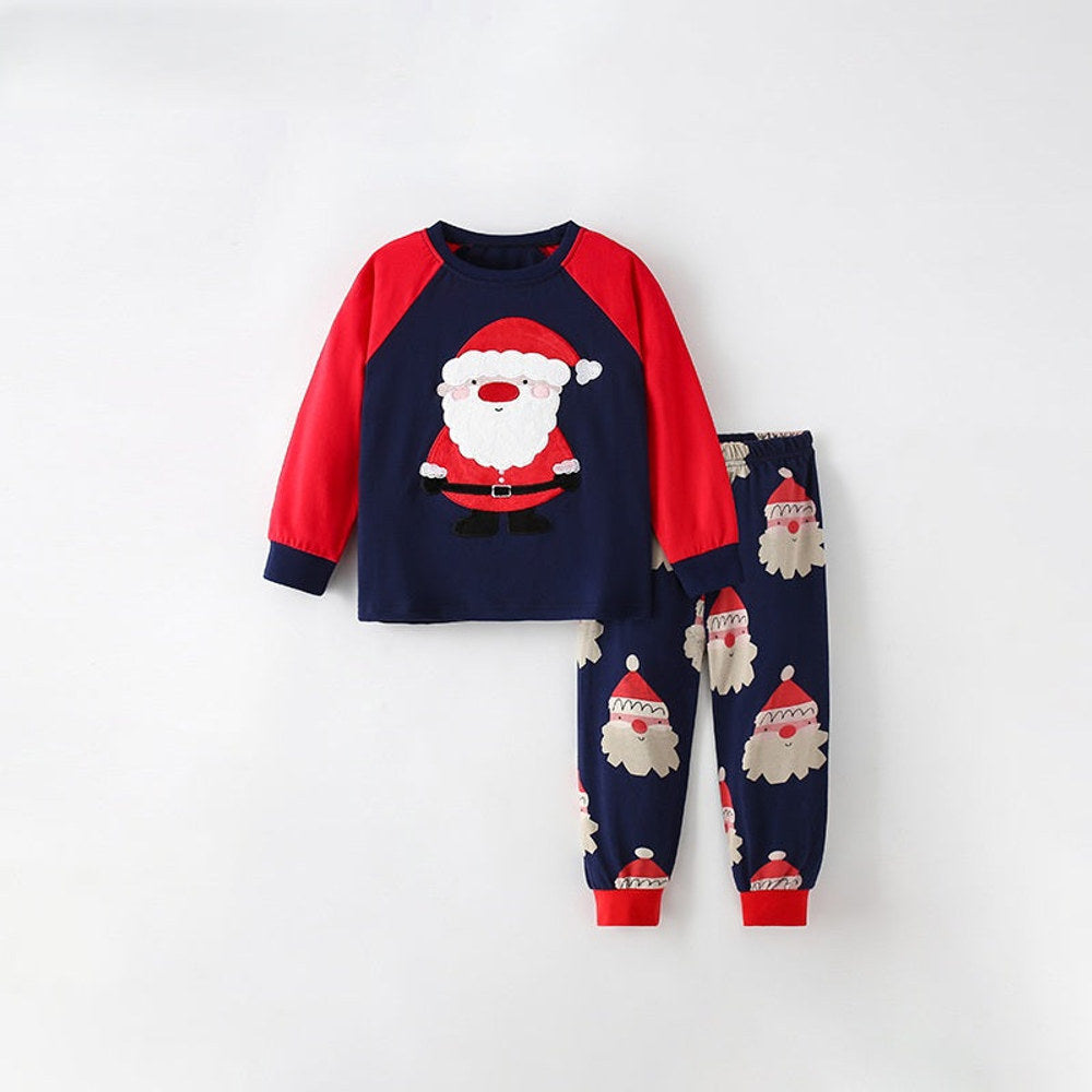 MyKids-USA® Winter Autumn Baby Kids Christmas Cartoon Pattern Long Sleeves Sweatshirt and Pants Clothing Set