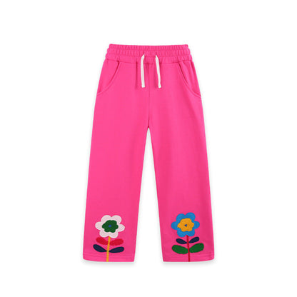MyKids-USA® Arrival Autumn Flowers Cartoon Pattern Pants for Girls