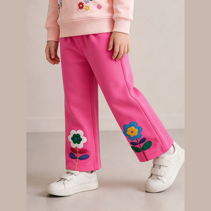 MyKids-USA® Arrival Autumn Flowers Cartoon Pattern Pants for Girls