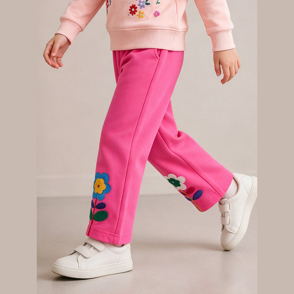 MyKids-USA® Arrival Autumn Flowers Cartoon Pattern Pants for Girls