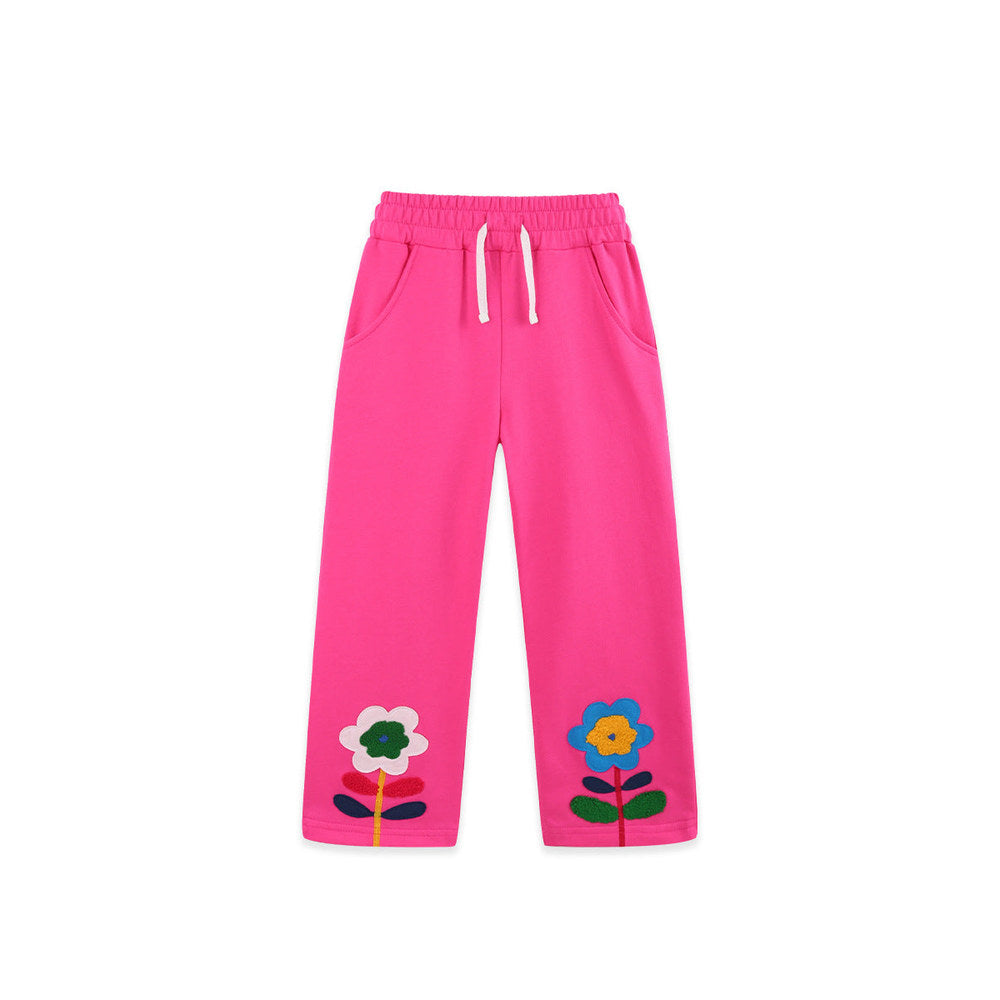 MyKids-USA® Arrival Autumn Flowers Cartoon Pattern Pants for Girls