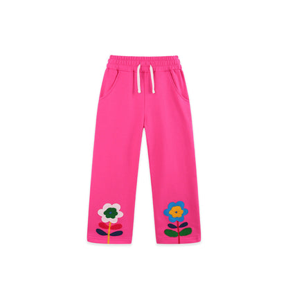 MyKids-USA® Arrival Autumn Flowers Cartoon Pattern Pants for Girls