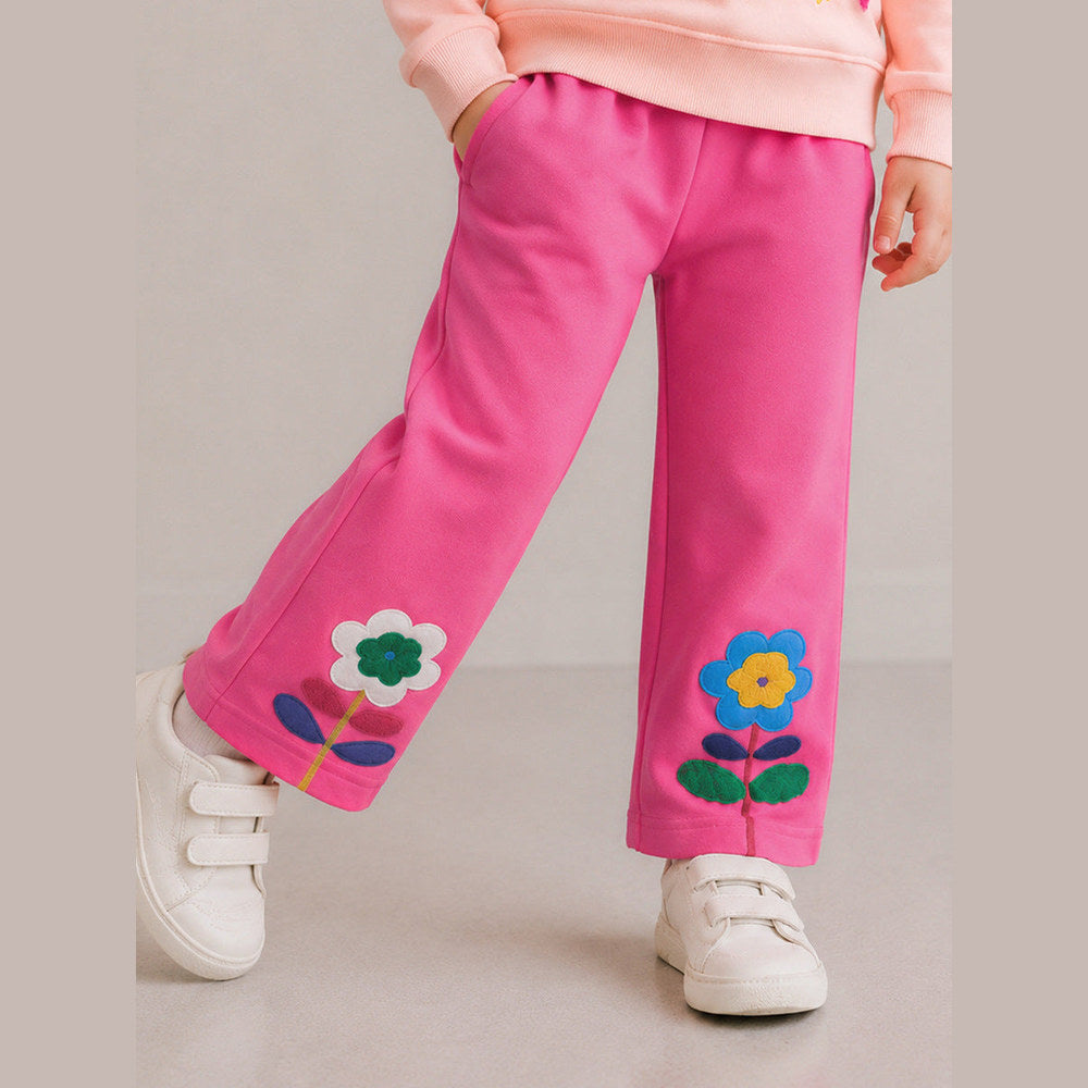 MyKids-USA® Arrival Autumn Flowers Cartoon Pattern Pants for Girls