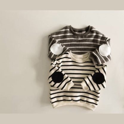 MyKids-USA® Spring and Autumn Baby Kids Unisex Long Sleeves Striped Pattern Top and Pants Clothing Set