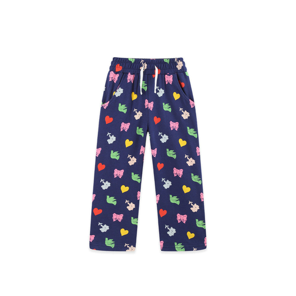 MyKids-USA® Arrival Autumn Hearts Pattern Pants for Girls