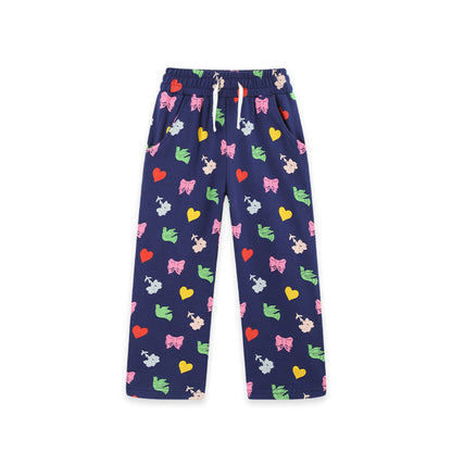 MyKids-USA® Arrival Autumn Hearts Pattern Pants for Girls