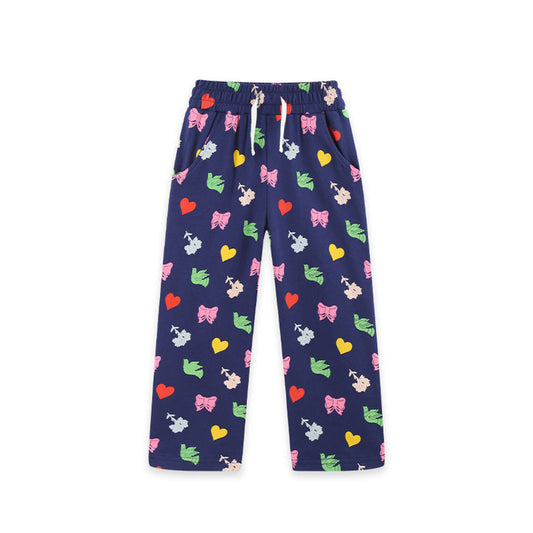 MyKids-USA® Hearts Pattern Pants for Girls