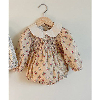 MyKids-USA® Autumn Arrival Baby Kids Girls Princess Long Sleeves Flowers Printed Bodysuit