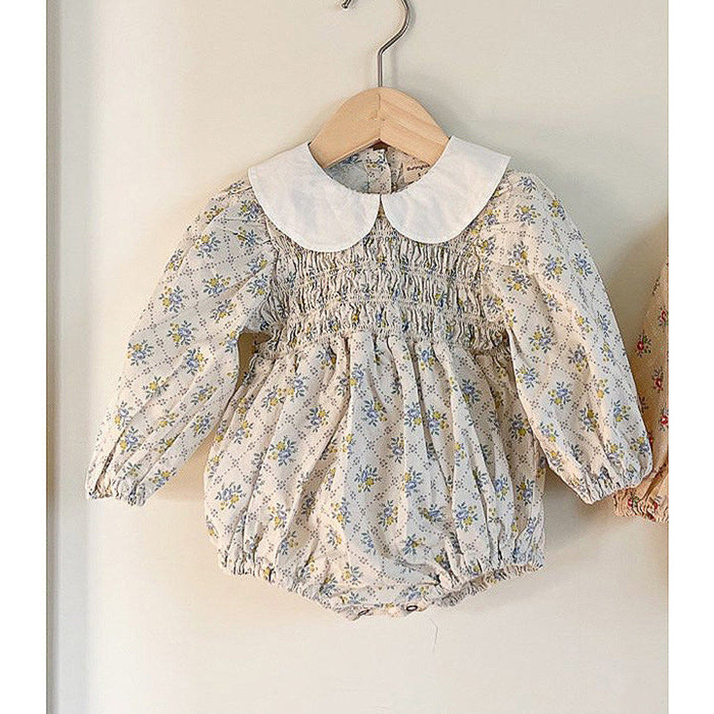 MyKids-USA® Autumn Arrival Baby Kids Girls Princess Long Sleeves Flowers Printed Bodysuit