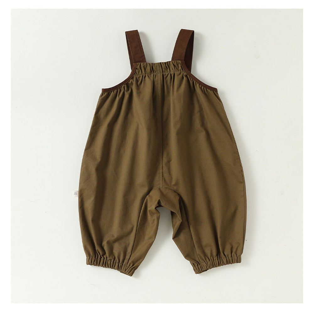 MyKids-USA® Autumn Arrival Baby Kids Unisex Sleeveless Letter Pattern Overalls Rompers