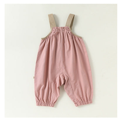 MyKids-USA® Autumn Arrival Baby Kids Unisex Sleeveless Letter Pattern Overalls Rompers