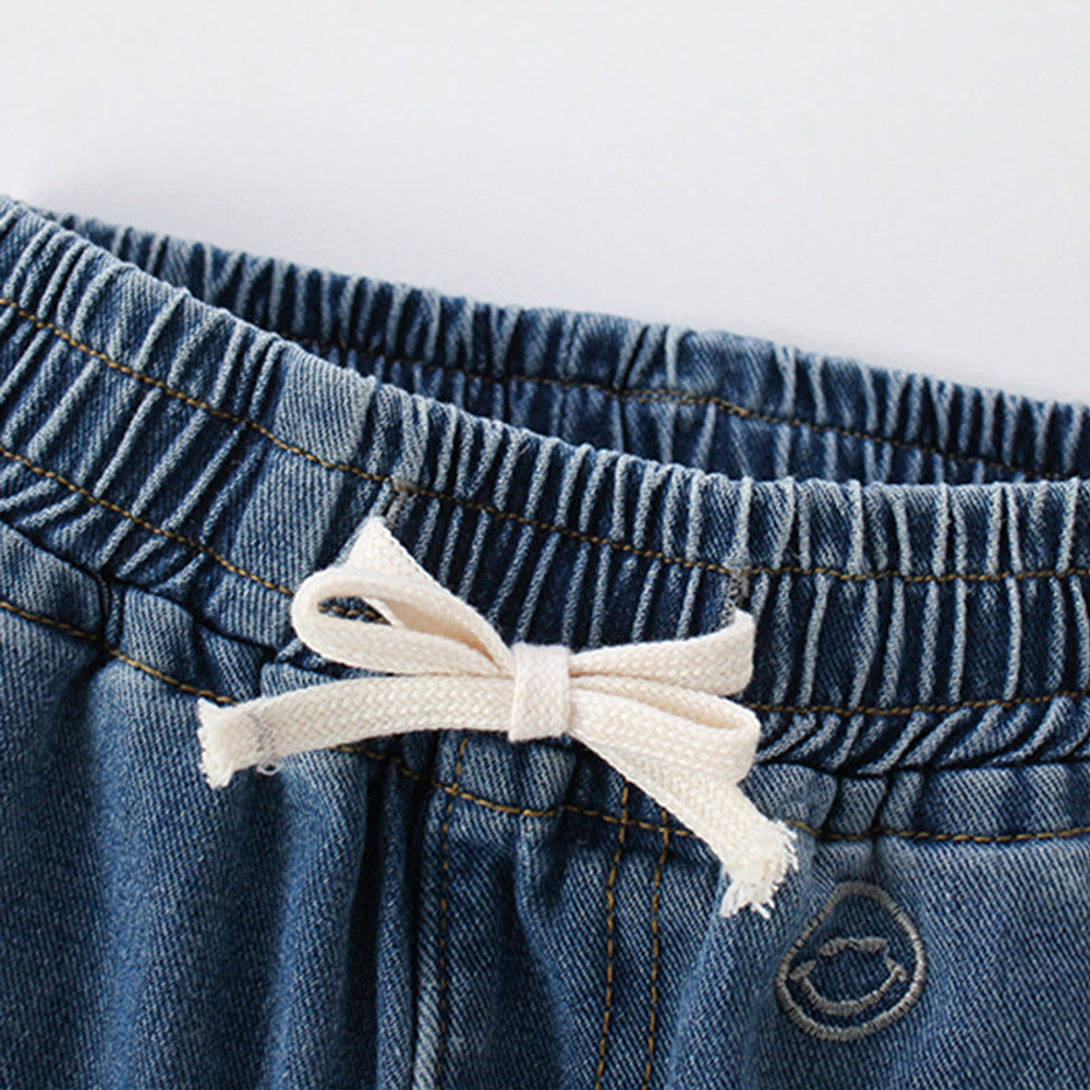 MyKids-USA® Arrival Summer Girls Embroidered Denim Shorts