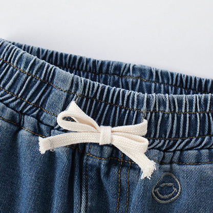 MyKids-USA® Arrival Summer Girls Embroidered Denim Shorts