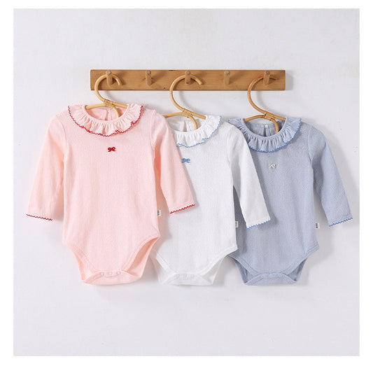 MyKids-USA® Baby Kids Girls Princess Long Sleeves Butterfly-bow Pattern Bodysuit