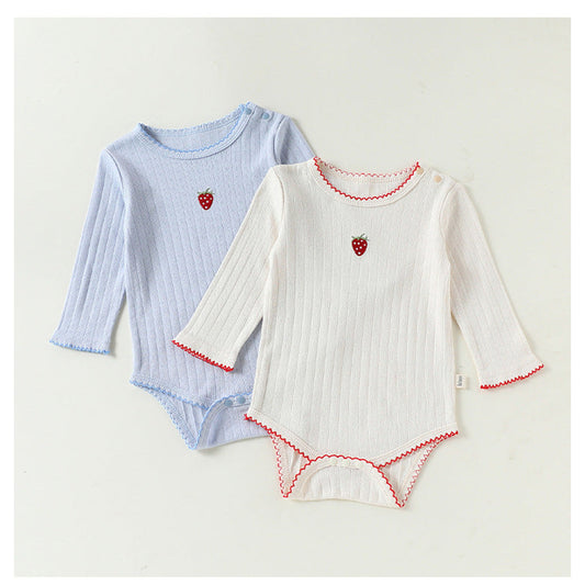 MyKids-USA® Baby Kids Girls Princess Long Sleeves Fruits or Flowers Pattern Bodysuit