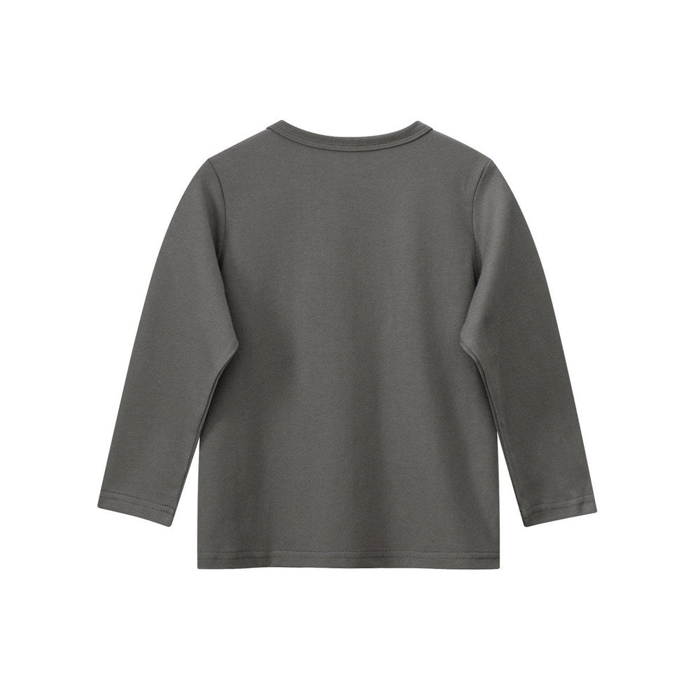 MyKids-USA® Kids Girls Cartoon and Letters Print Crew Neck Long Sleeves Top