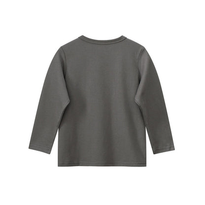 MyKids-USA® Kids Girls Cartoon and Letters Print Crew Neck Long Sleeves Top