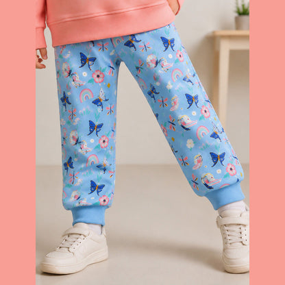 MyKids-USA® Arrival Autumn Floral Cartoon Pattern Pants for Girls