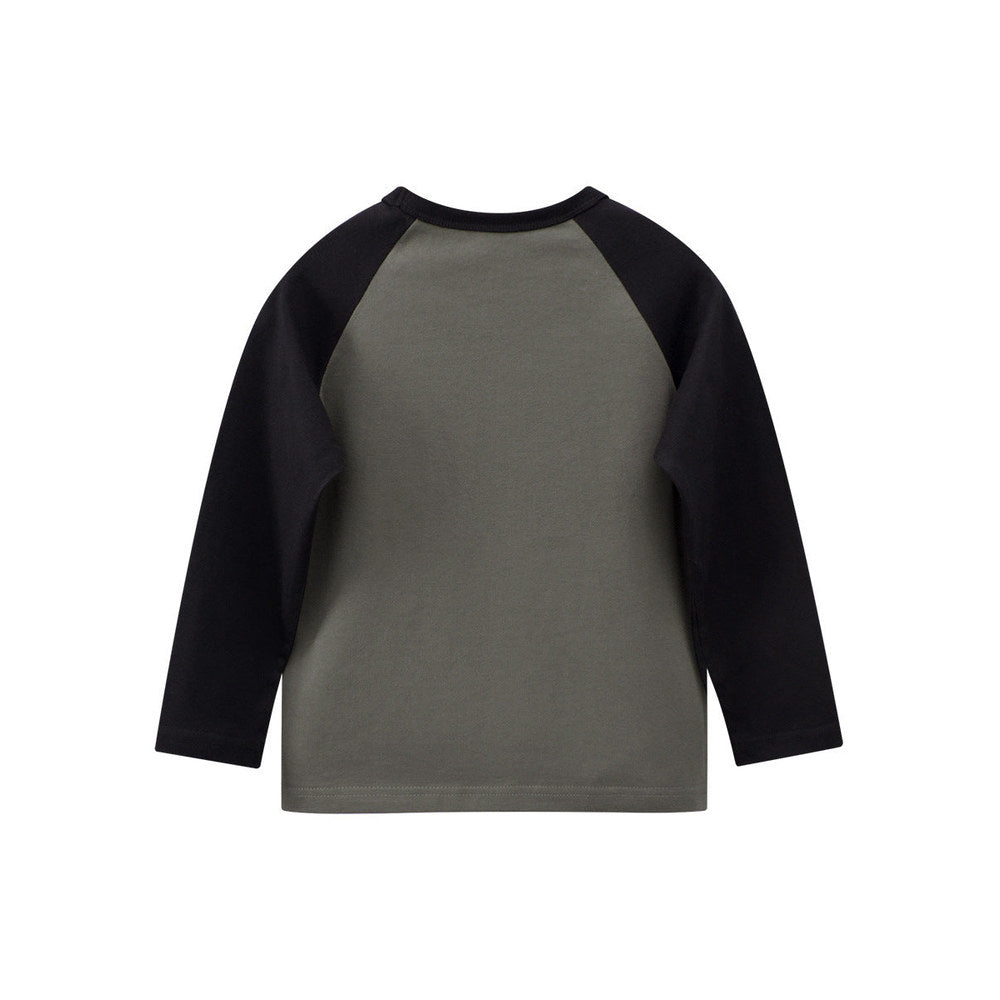 MyKids-USA® Autumn Baby Kids Boys Letters Print Long Sleeves Crew Neck Color Patchwork Sweatshirt