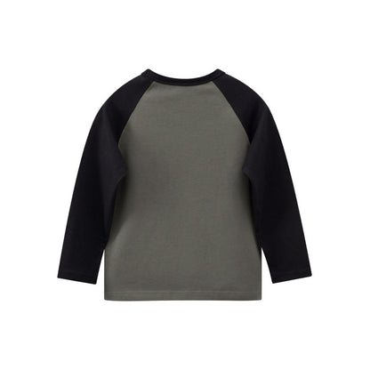 MyKids-USA® Autumn Baby Kids Boys Letters Print Long Sleeves Crew Neck Color Patchwork Sweatshirt