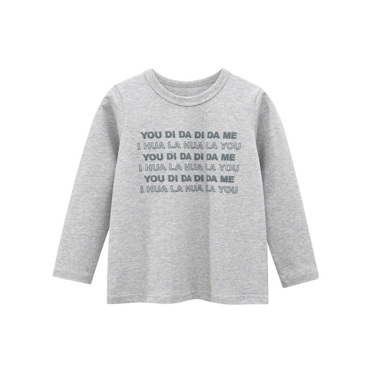 MyKids-USA® Autumn Baby Kids Boys Letters Print Long Sleeves Crew Neck Sweatshirt