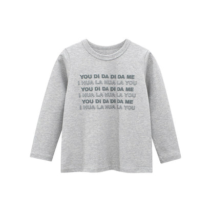 MyKids-USA® Autumn Baby Kids Boys Letters Print Long Sleeves Crew Neck Sweatshirt