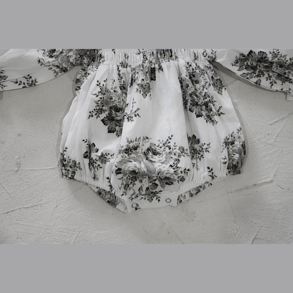MyKids-USA® Autumn Arrival Baby Kids Girls Long Sleeves Vintage Flowers Pattern Bodysuit