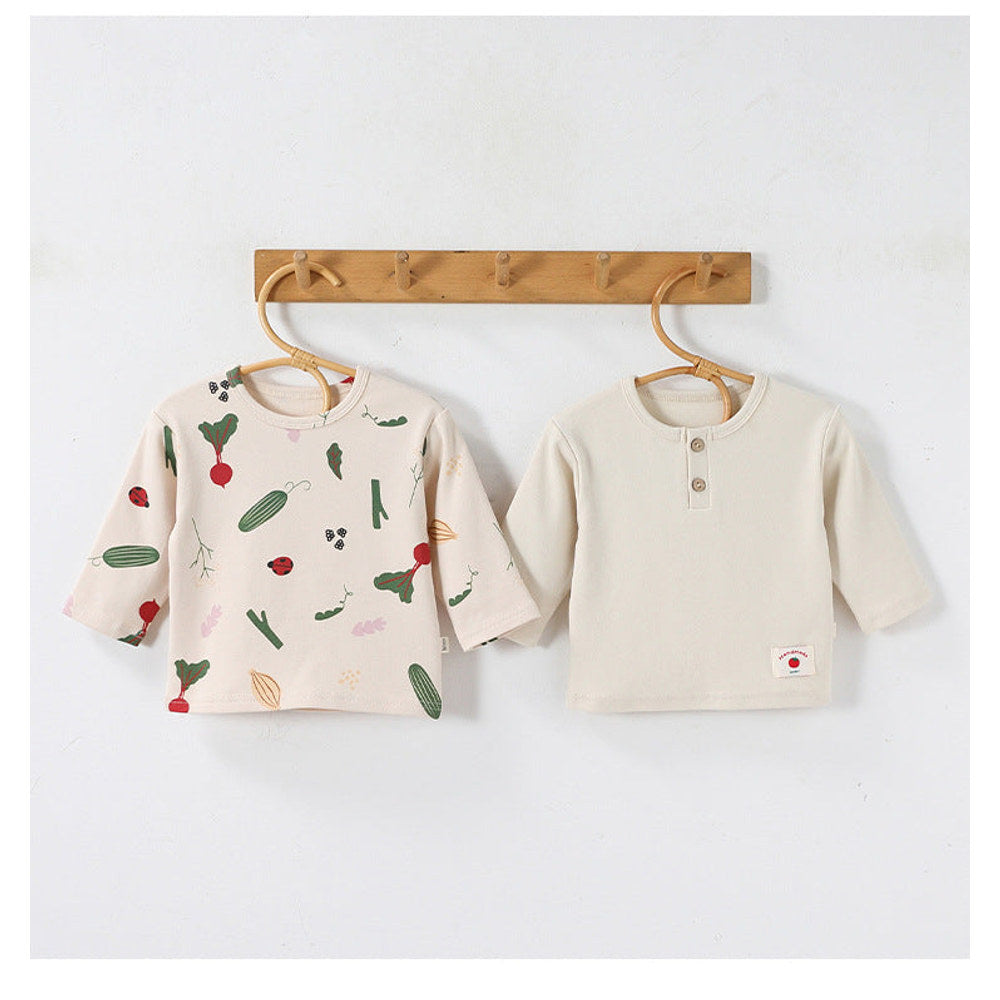 MyKids-USA® Autumn Arrival Baby Kids Long Sleeves Vegetables Pattern Top